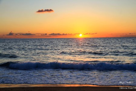 Coucher de soleil sur l'océan