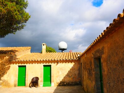 Balearic islands spain mallorca courtyard photo