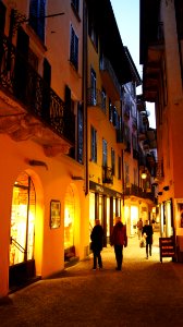 Shopping street in Verbania