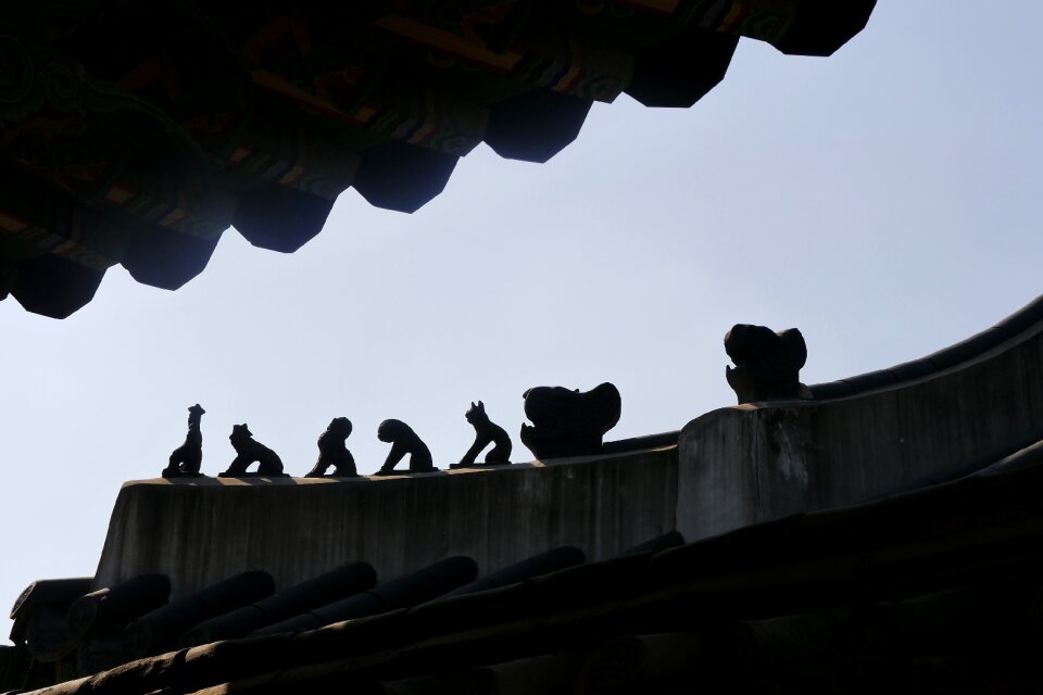 Roof changdeokgung republic of korea