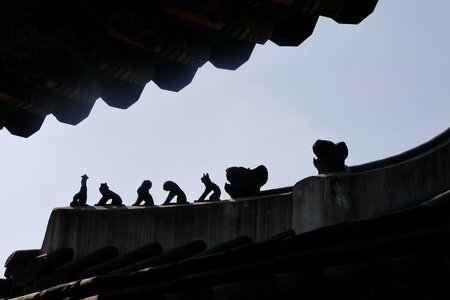 Roof changdeokgung republic of korea