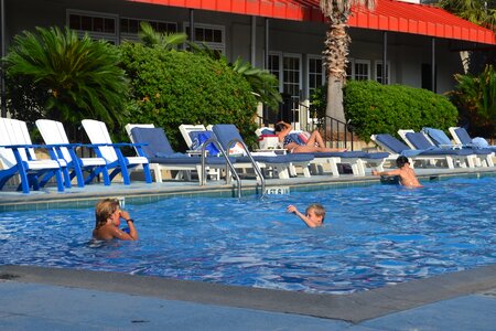 Swimming pool summer vacation