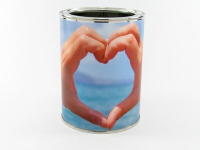 Metal paper container photo