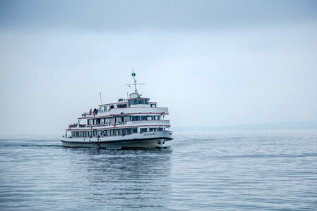 Lake constance fog boat