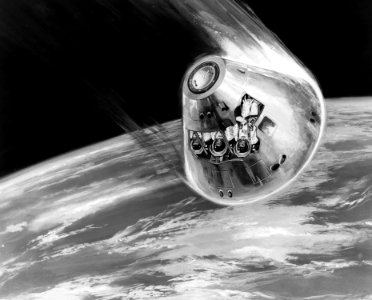 Apollo classic concept art: Reentry