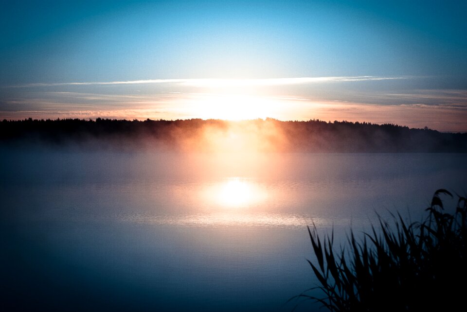 Clouds pond vacation