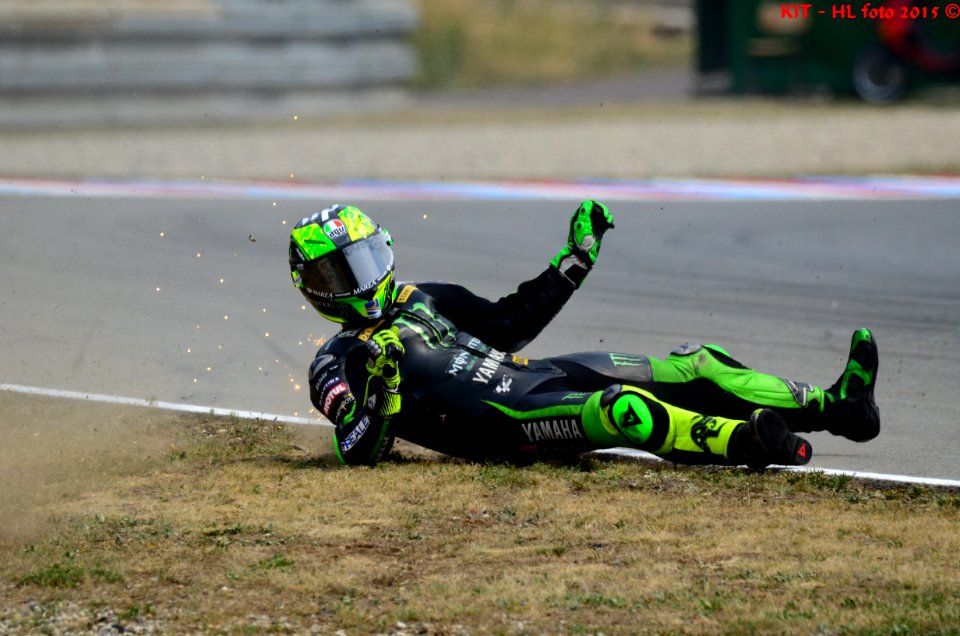 Pol Espargaro Crash in FP Brno 2015