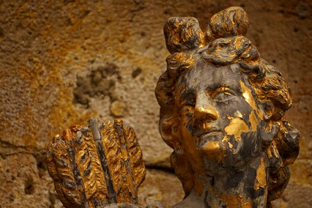 Old statue head