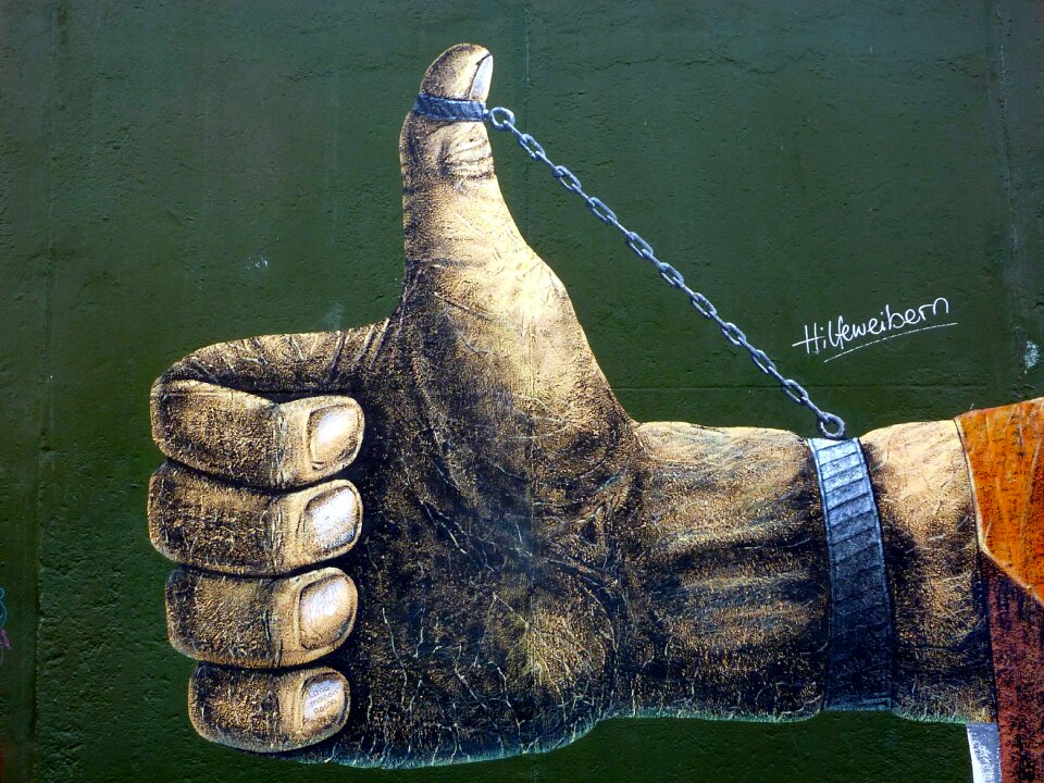 Graffiti wall street art