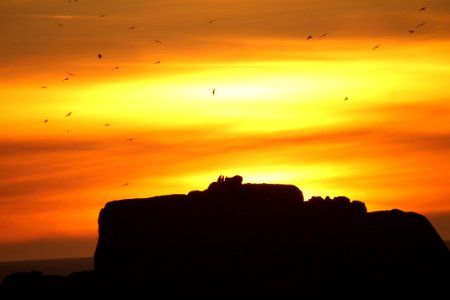 Puesta de sol en Punta de tralca