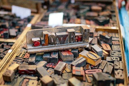 Print type vintage