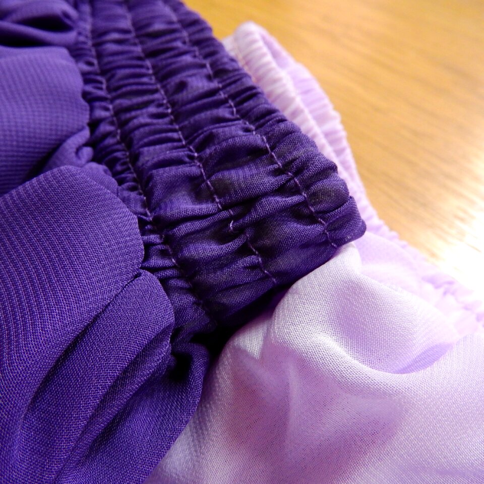 Purple detail chiffon