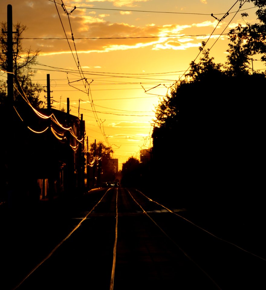 Sunset in Tula. photo