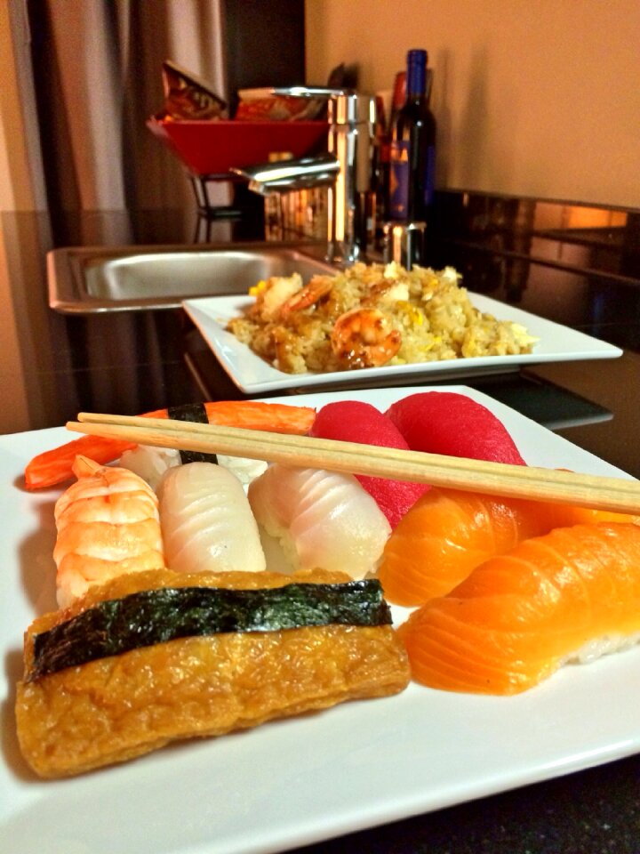 Seafood japanese meal