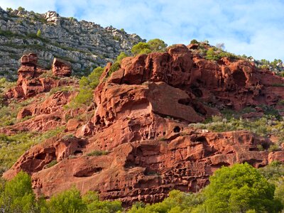 Rock red rocks montsant