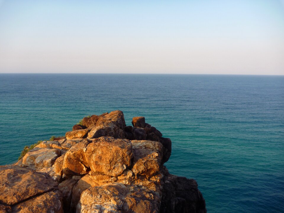 Sea ocean cliff photo