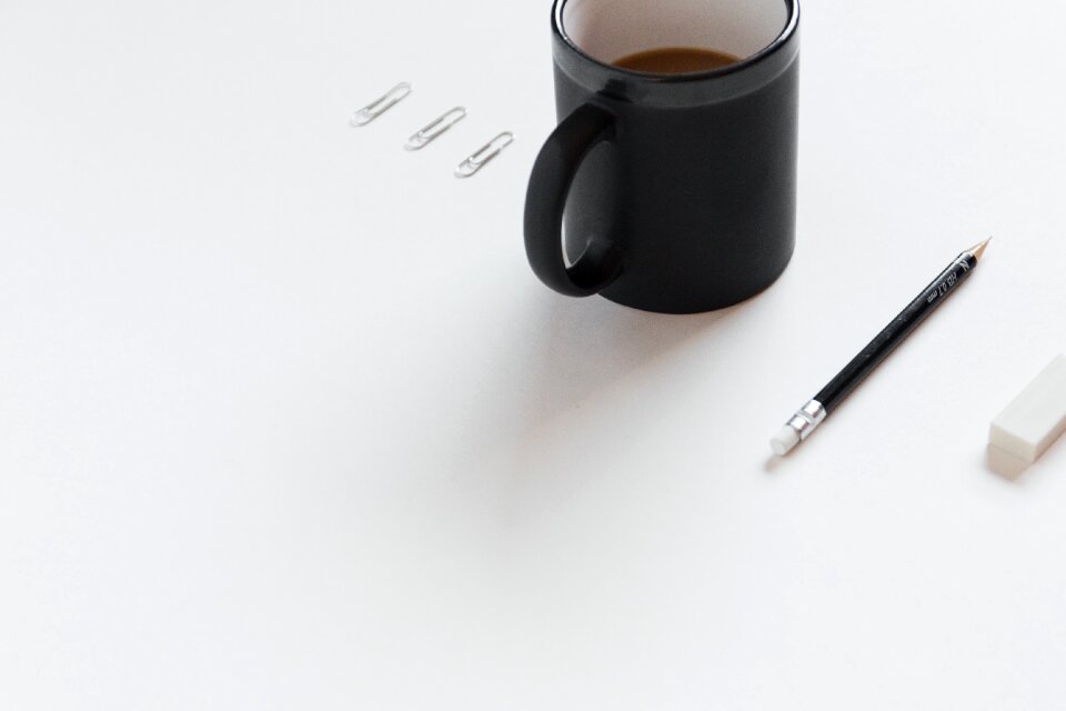 Eraser table coffee photo