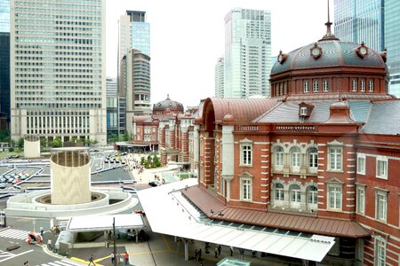Japan train station brick photo
