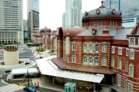 Japan train station brick photo