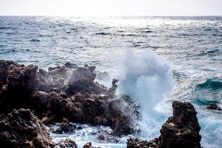 Crashing ocean sea