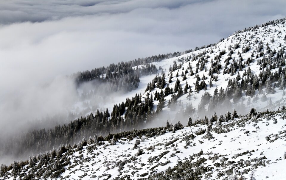 Outdoor mountain landscape dramatic