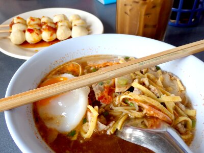 Meal lunch asian food
