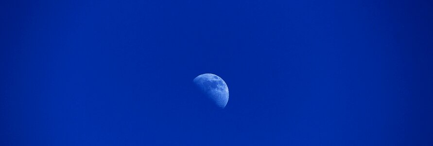 Half moon space mood photo