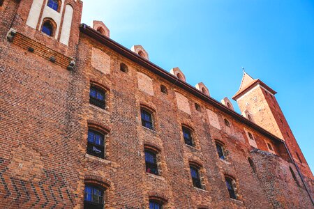 Bricks red orange photo