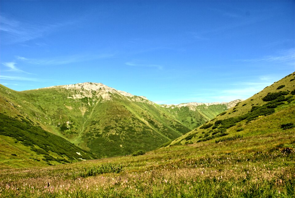 Top view mountains view