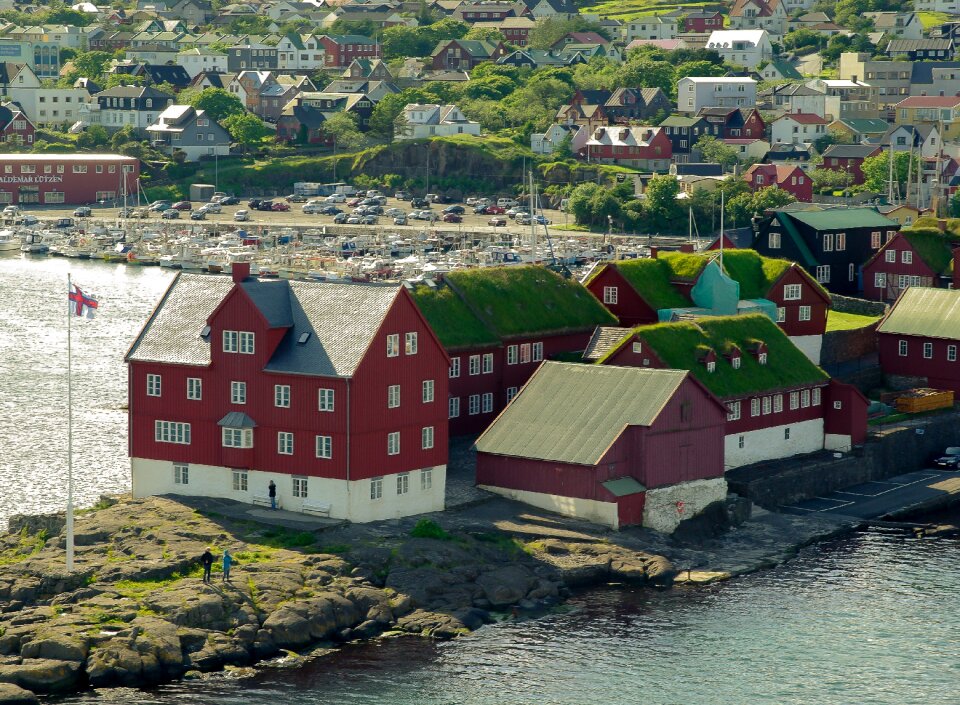 Thorshavn port boats