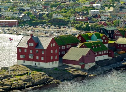 Thorshavn port boats