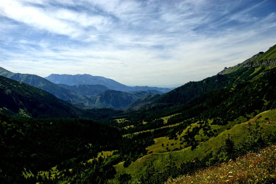 Top view mountains view