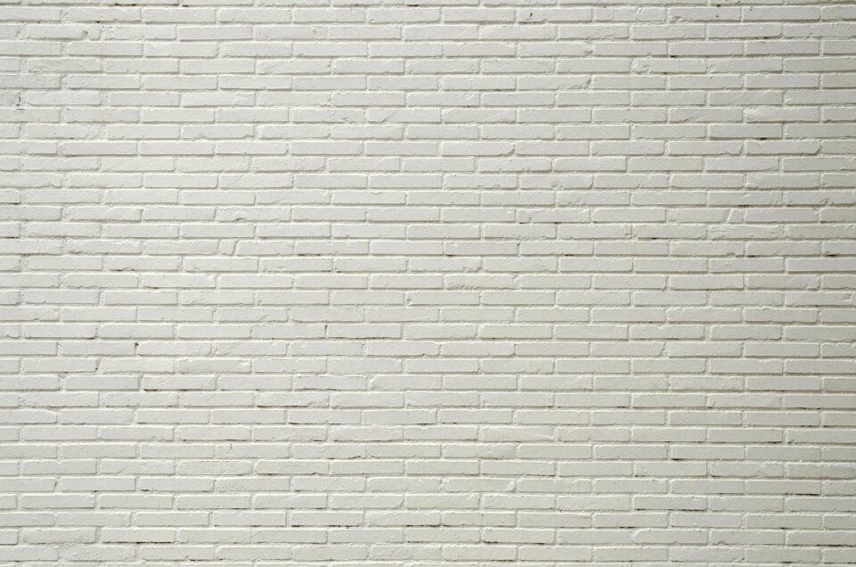 White brick wall texture construction