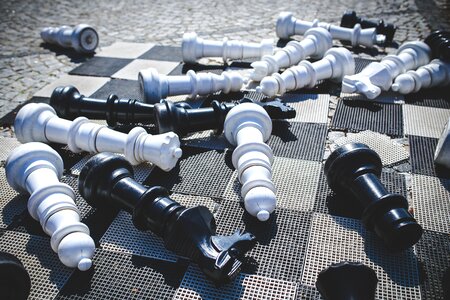 Street chess pieces
