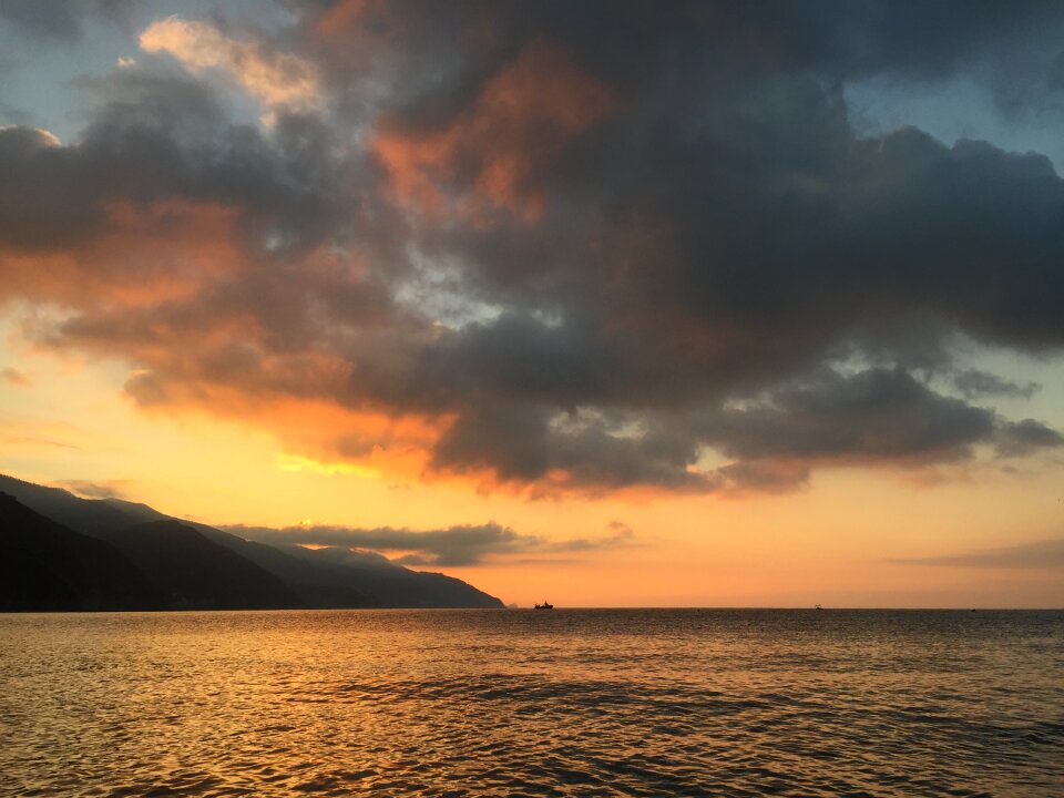 Ocean island landscape