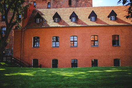 Architecture windows bricks photo