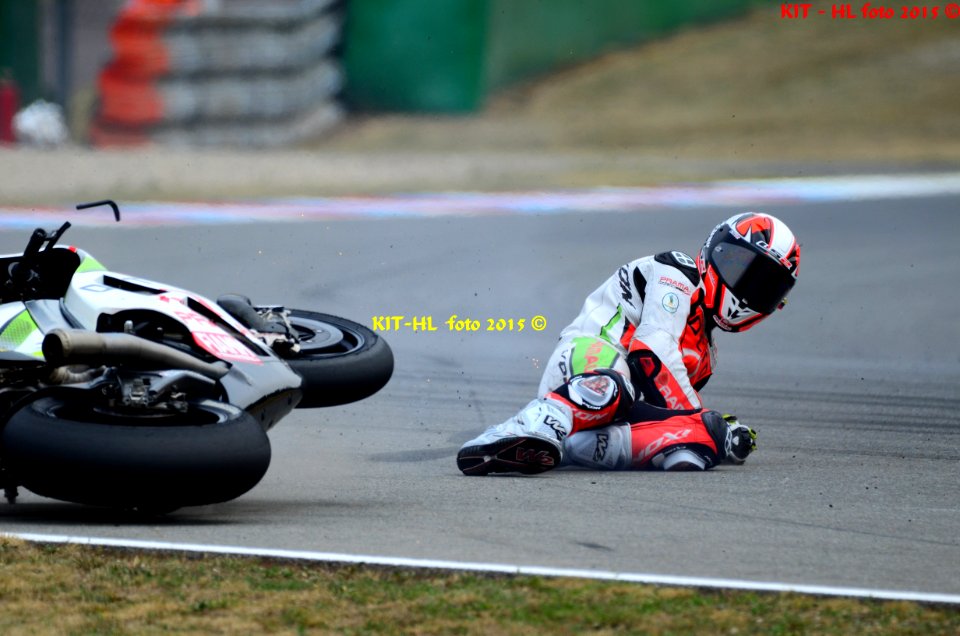 Yony Hernandez Crash in FP Brno 2015