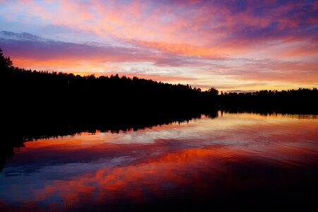 Sweden förjön lake idyll photo