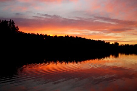 Sweden förjön lake idyll photo
