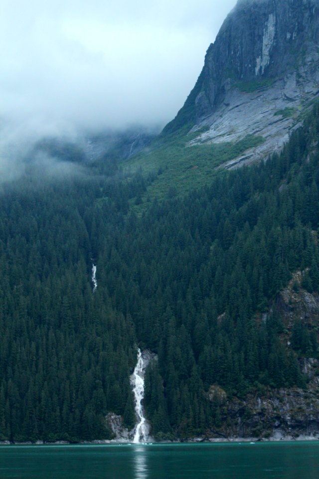 Waterfall along Tracy Arm Fjord