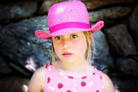 Girl hat view