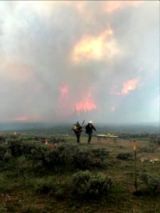 Moving from fire at Manning Creek