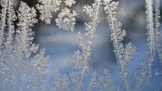 Cold eiskristalle frozen photo