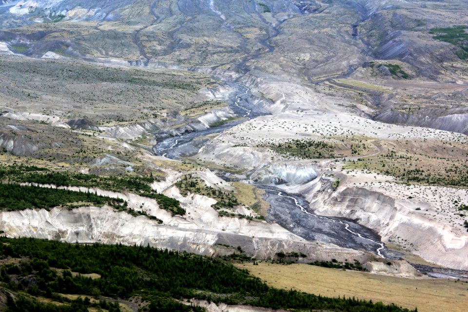 Volcanic area of Mount St. Helens