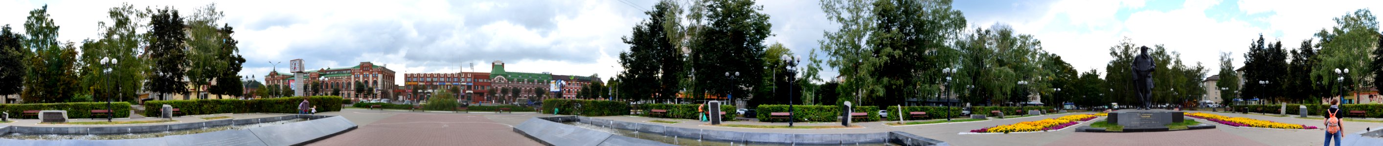 Square with Tolstoy monument photo