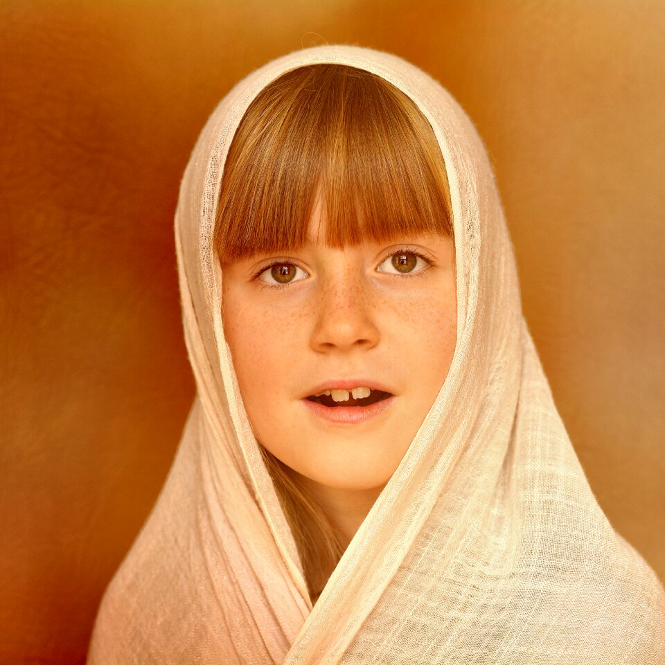 Girl face portrait