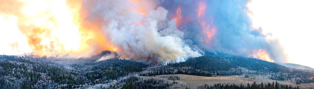 Langdon Mountain Prescribed Burn Panorama