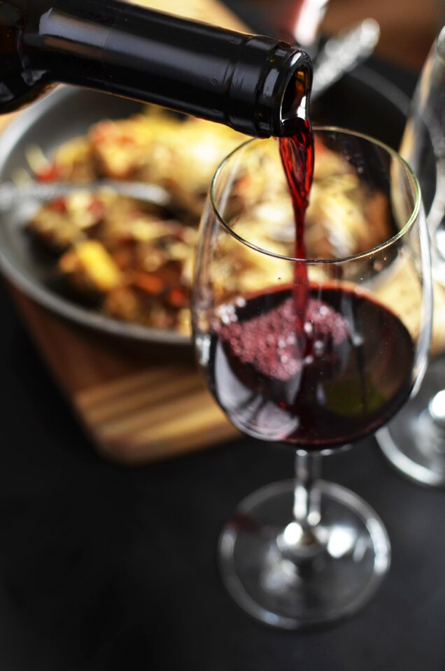Drink glass dinner