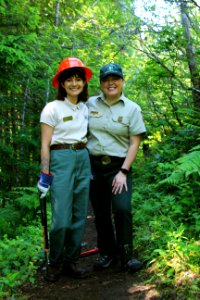 U.S. Forest Service employees working at French's Dome