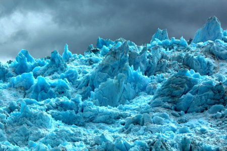 Closeup of Saywer Glacier photo